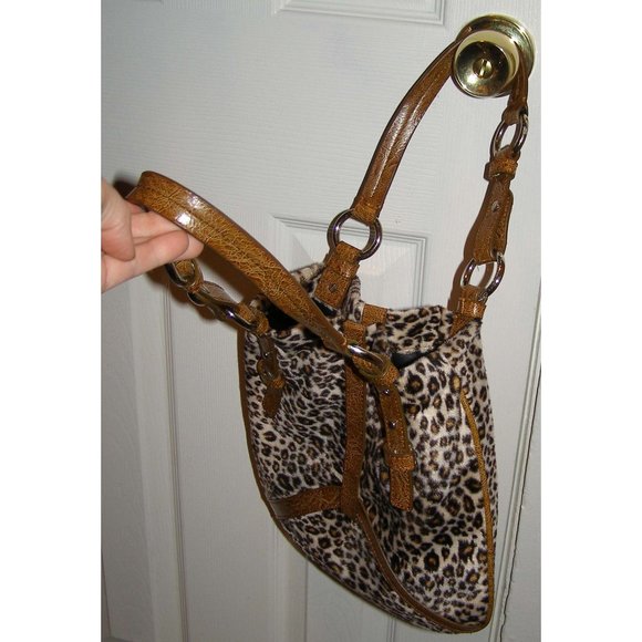 EUC Leopard Print Faux fur bag by SABINA NEW YORK - Picture 3 of 12
